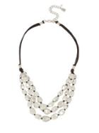 Robert Lee Morris Collection Beaded Multi-row Necklace