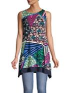 Cable & Gauge Printed Sharkbite Hem Top