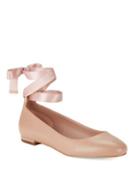 424 Fifth Penelope Leather Ballet Flats