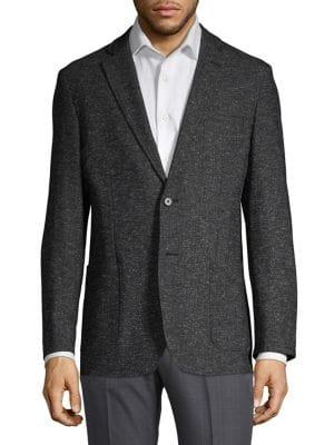 Karl Lagerfeld Paris Marled Notch Lapel Sportcoat