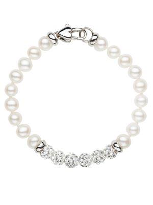 Honora Style Freshwater Pearl And Sterling Silver Bracelet