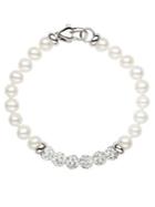Honora Style Freshwater Pearl And Sterling Silver Bracelet