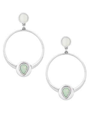 Lucky Brand Golden Hour Jasper Statement Drop Earrings