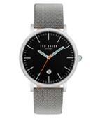 Ted Baker London Graham Stainless Steel And Leather Watch