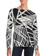 Lafayette 148 New York Spindled Jacquard Top