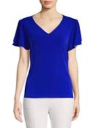 Calvin Klein Flutter V-neck Top