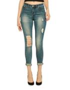 Lala Anthony Mid-rise Washed Jeans