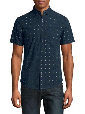 Original Penguin Polka Dot Cotton Button-down Shirt