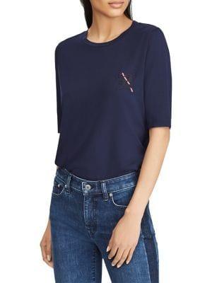 Lauren Ralph Lauren Crewneck Jersey Top