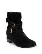 Kate Spade New York Sabina Double-strap Suede Ankle Boots