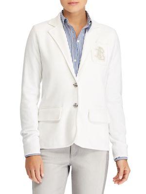Lauren Ralph Lauren Petite Bullion-crest Knit Blazer