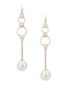 Design Lab Lord & Taylor Faux Pearl-accented Drop Earrings