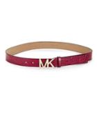 Michael Michael Kors Embossed Leather Belt