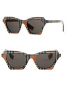 Burberry 49mm Geometric Square Sunglasses