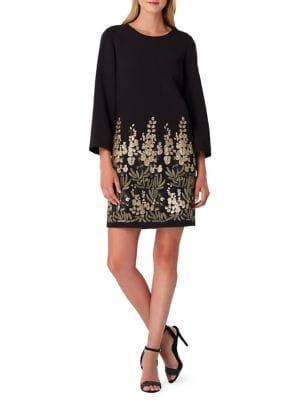 Tahari Arthur S. Levine Sequin Embellished Shift Dress