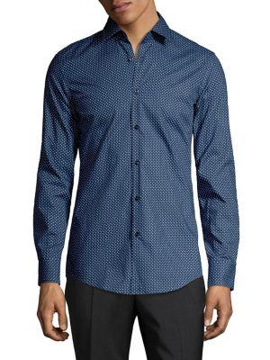 Hugo Kenno Dotted Button-down Shirt