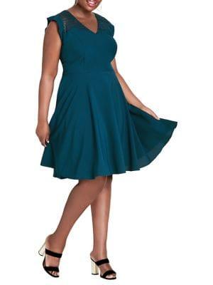 City Chic Plus First Place Dress