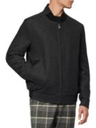 Marc New York Heathered Wool-blend Bomber Jacket