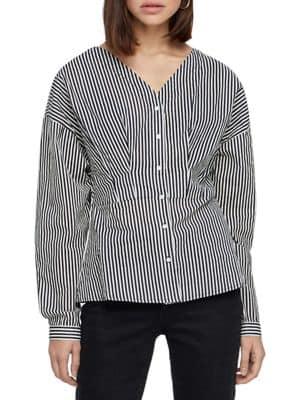 Vero Moda Maji Pin Cotton Button-down Shirt