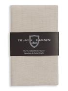Black Brown Dresden Solid Pre-folded Pocket Square