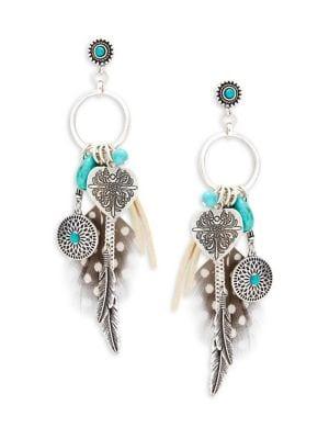 Design Lab Charm-embellished Drop Earrings