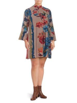 Context Plus A-line Floral-print Dress