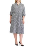 Lauren Ralph Lauren Plus Printed Fit-&-flare Shirtdress