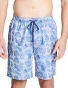 Calvin Klein Leaf-print Swim Shorts