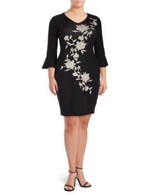 Gabby Skye Plus Long Bell Sleeve Top