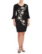 Gabby Skye Plus Long Bell Sleeve Top