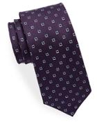 Black Brown Square Patterned Silk Tie