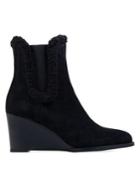 Andre Assous Sasha Suede & Shearling-trim Booties
