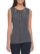 Tommy Hilfiger Dot-print Bead Neck Sleeveless Top