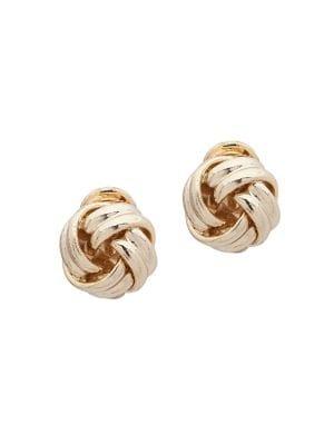 Lauren Ralph Lauren Goldtone Knot Clip-on Earrings
