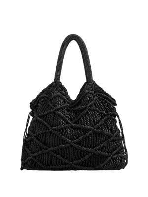 Mango Braided Drawstring Tote