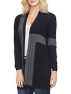 Vince Camuto Colorblock Ribbed Cardigan