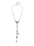 Miriam Haskell Moon Embellished Y-necklace