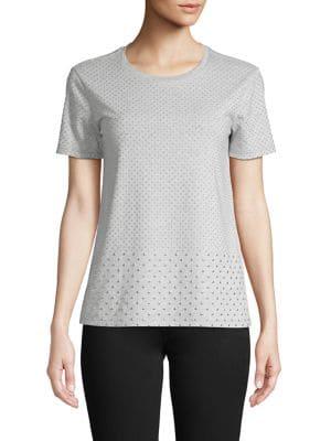 Michael Michael Kors Embellished Cotton Top