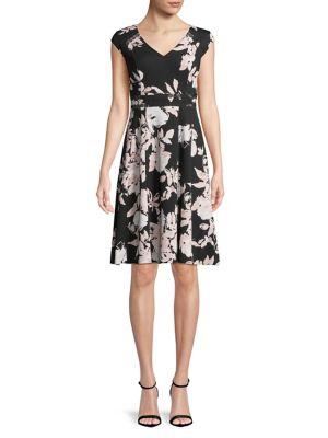 Karl Lagerfeld Paris Floral Lace-trimmed Sheath Dress
