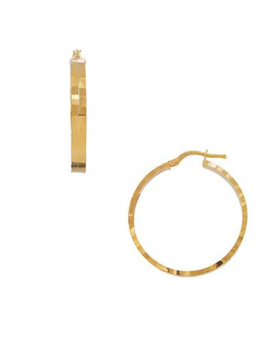 Lord & Taylor 14k Italian Gold Hoop Earrings