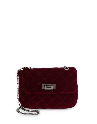 Design Lab Quilted Velvet Crossbody