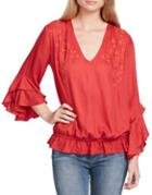 Jessica Simpson Morina Embroidered Top