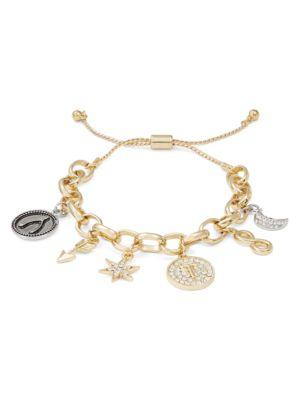 Design Lab Lord & Taylor T Initial Adjustable Charm Bracelet