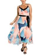 City Chic Plus Soft Angles Maxi Dress