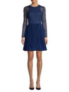 Aidan By Aidan Mattox Lace Fit-&-flare Dress