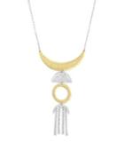 Jessica Simpson Many Moons Two-tone Pendant Necklace