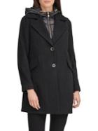 Karl Lagerfeld Paris Drawcord Hooded Coat