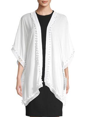Bindya Pom-pom Trimmed Kimono