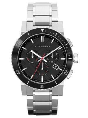 Burberry Chronograph Check Link Watch