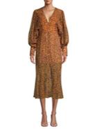 Cmeo Collective Apparent Printed Long Sleeve Dress